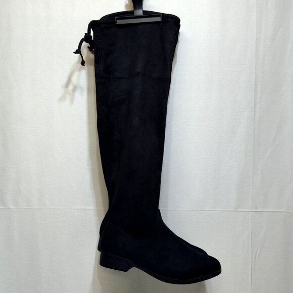 No Boundaries Over-The-Knee Boots Size 6.5W True To Size Suede-like Material NWT - Picture 1 of 14